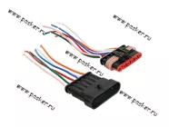 Колодка соединительная 6 контактная 1,5мм герметичная с проводом|Код 21544