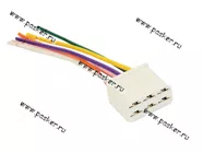 Колодка соединительная 6 контактная 6,3мм гнездо с проводом 0,75мм AVKOPRO|Код 21545