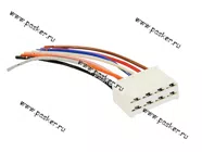 Колодка соединительная 8 контактная 6,3мм гнездо с проводом 0,75мм AVKOPRO|Код 21565