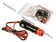 Разъем в прикуриватель с предохранителем и проводом 2*0,35*1м до 3А AVKOPRO|Код 21637