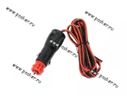 Разъем в прикуриватель с предохранителем и проводом 2*0,35*2м до 3А AVKOPRO|Код 21639