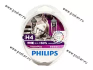 Лампа галоген 12V H4 60/55W P43t Philips VisionPlus +50-60% яркости 12342VPS2|Код 2224