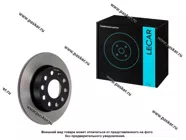 Диск тормозной Skoda Octavia (A5) 04- VW Golf (V VI VII) 05- LECAR задний LECAR000956502 [упаковка 2 шт.]|Код 22502