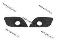 Облицовка бампера переднего LADA Largus рамки под п/фары|Код 23232