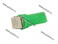 Лампа светодиод 12V1.2W W2x4.6d Nord YADA 1SMD зеленая|Код 23621