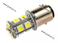 Лампа светодиод 24V21/5W BAY15d Nord YADA 13SMD белая|Код 23634