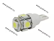 Лампа светодиод 24V5W W2.1x9.5d Nord YADA 5SMD белая [упаковка 10 шт.]|Код 23639