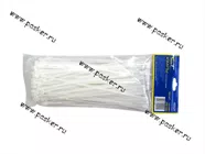 Хомут пластмассовый 3,6х200 ленточный 100шт белый|Код 24047