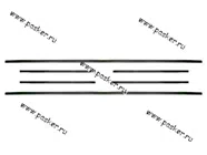 Уплотнитель боковых стекол 21213 ворсалановый (бархотка) 6шт Балаково АО БРТ|Код 26158