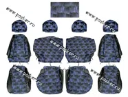 Чехлы 2111,12,71,72 жаккард/кожзам задняя спинка раздельная|Код 26182