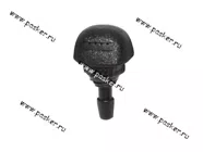 Жиклер омывателя универсальный с гайкой черный н/о|Код 26549