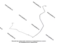 Тормозная трубка 2190 Granta задняя от регулятору к шлангу справа 21900-3506620-20|Код 27283