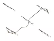 Тормозная трубка 2190 Granta от ГТЦ к тройнику вторичного контура 2190-3506510-01|Код 27291