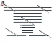 Уплотнитель боковых стекол 2105 ворсалановый (бархотка) Балаково АО БРТ|Код 2816