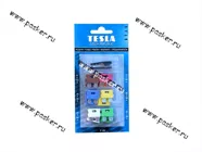 Предохранитель флажковый TESLA 12шт с пинцетом F124/F224|Код 29704