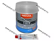 Шпатлевка NOVOL FIBER стекловолокно 600гр с отвердителем|Код 29812