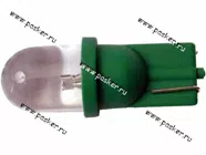 Лампа светодиод 12V5W W2.1x9.5d Nord YADA 1LED зеленая|Код 29948