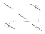 Тормозная трубка 21214 Niva Urban задняя правая от регулятора к шлангу система BAS LADA Image|Код 30828