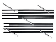 Уплотнитель боковых стекол 2107 ворсалановый, бархотка Сызрань|Код 31025