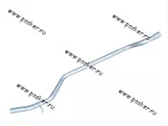 Труба выпускная Газель-3302 рестайлинг ФОБОС 31108|Код 31108