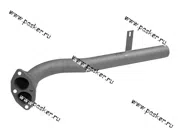 Труба приемная Газель дв.УМЗ под два датчика ЕВРО-3 ФОБОС 31184|Код 31184