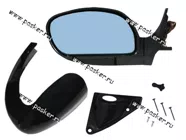 Зеркало боковое 2108-099 2113-15 левое антиблик голубой обогрев трос С.Петербург|Код 31492