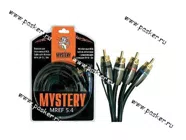 Кабель RCA 4-х канальный 5м витая пара двойной экран MYSTERY MREF 5.4|Код 32283