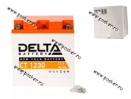 Аккумулятор DELTA CT 30Ач 1230 166x126x175 обр/п с/эл YTX30L YTX30L-BS YB30L-B|Код 32771