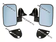Зеркало боковое 2121 левое+правое черные антиблик синий ERGON|Код 33419