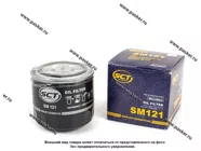 Фильтр масляный Hyundai Solaris Accent Tucson Kia Rio Creta Sportage Ceed 07- SCT SM121|Код 34249