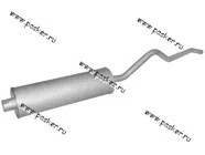 Глушитель УАЗ 469 3151 ФОБОС 36800|Код 36800
