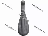 Ручка КПП 2101-07 Сфера кожзам+чехол АвтоБра черная|Код 38076