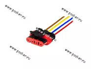 Колодка соединительная 4 контактная 1,5мм гнездо герметичная с проводом 0,50мм кв|Код 38731