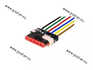 Колодка соединительная 6 контактная 1,5мм гнездо герметичная с проводом 0,50мм кв|Код 38744