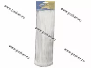 Хомут пластмассовый 3,6х300 ленточный 100шт белый|Код 41788