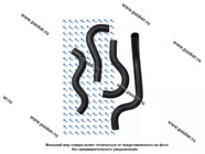 Патрубки печки Газель дв 406 4шт KRAFT 885805|Код 42409