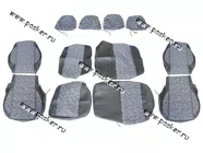 Чехлы Skoda Octavia Tour жаккард/кожзам задняя спинка раздельная|Код 42485