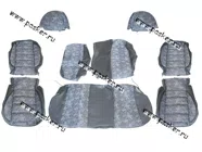 Чехлы Chevrolet Lanos жаккард/кожзам задняя спинка раздельная|Код 42487