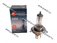 Лампа галоген 24V H4 100/90W P43t ДиаЛуч [упаковка 10 шт.]|Код 43895