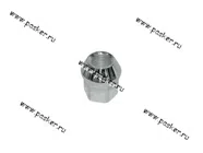 Гайка колесного болта М12х1,25 кл19 ВАЗ 2121 213 ОКА на литые диски хром откр с буртиком|Код 4405