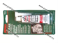 Герметик ABRO 42,5гр силиконовый прозрачный 13|Код 44071