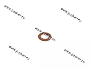 Шайба М6 медная [упаковка 50 шт.]|Код 45102