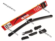 Щетки стеклоочистителя 38см универсальная Garde всесезонная бескаркасная WBF380 6 адаптеров|Код 46957