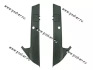 Накладки задних стоек 2108-09 якорь пластик Автокомпонент|Код 4711