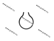 Кольцо стопорное УАЗ 452-1701197-01 подшипника вторичного вала с/о|Код 4776