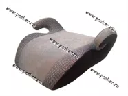 Кресло детское SIGER Бустер Мякиш Плюс от 22-36кг серое|Код 49295