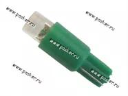 Лампа светодиод 12V1.2W W2x4.6d Nord YADA 1LED зеленая|Код 49602