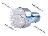 Лампа светодиод 12V21/5W BAY15d Nord YADA 12LED белая|Код 49608