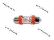 Лампа светодиод 12V5W SV8.5-8 Nord YADA 3LED красная|Код 49617