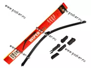 Щетки стеклоочистителя 48см универсальная Garde всесезонная бескаркасная WBF480 6 адаптеров|Код 50524